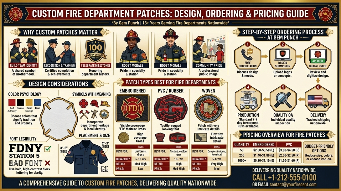 Custom Fire Department Patches: Design, Ordering & Pricing Guide